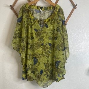 NY Collection floral blouse 2X